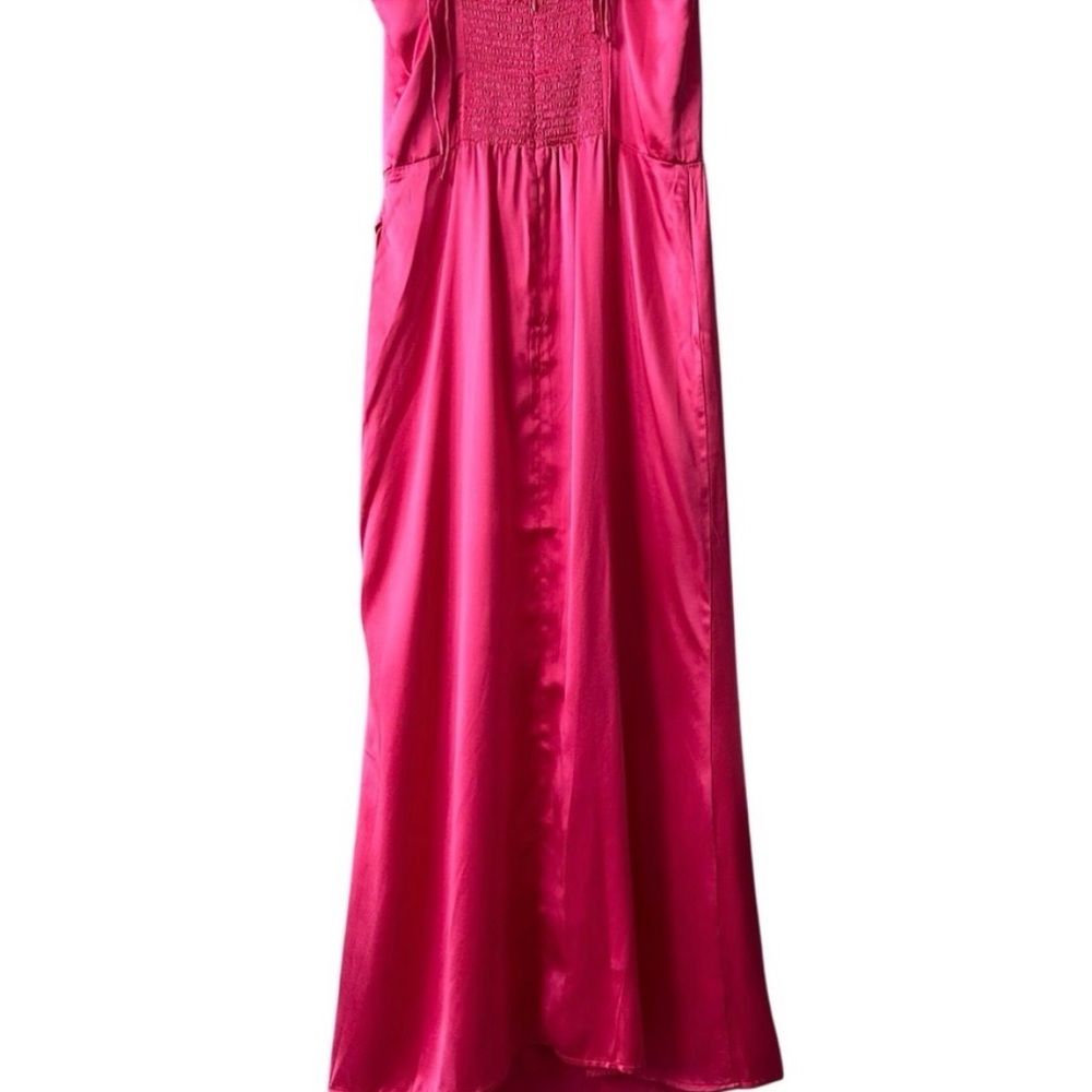 Reformation Hot Pink Midi Dress Size 8 - Picture 4 of 9